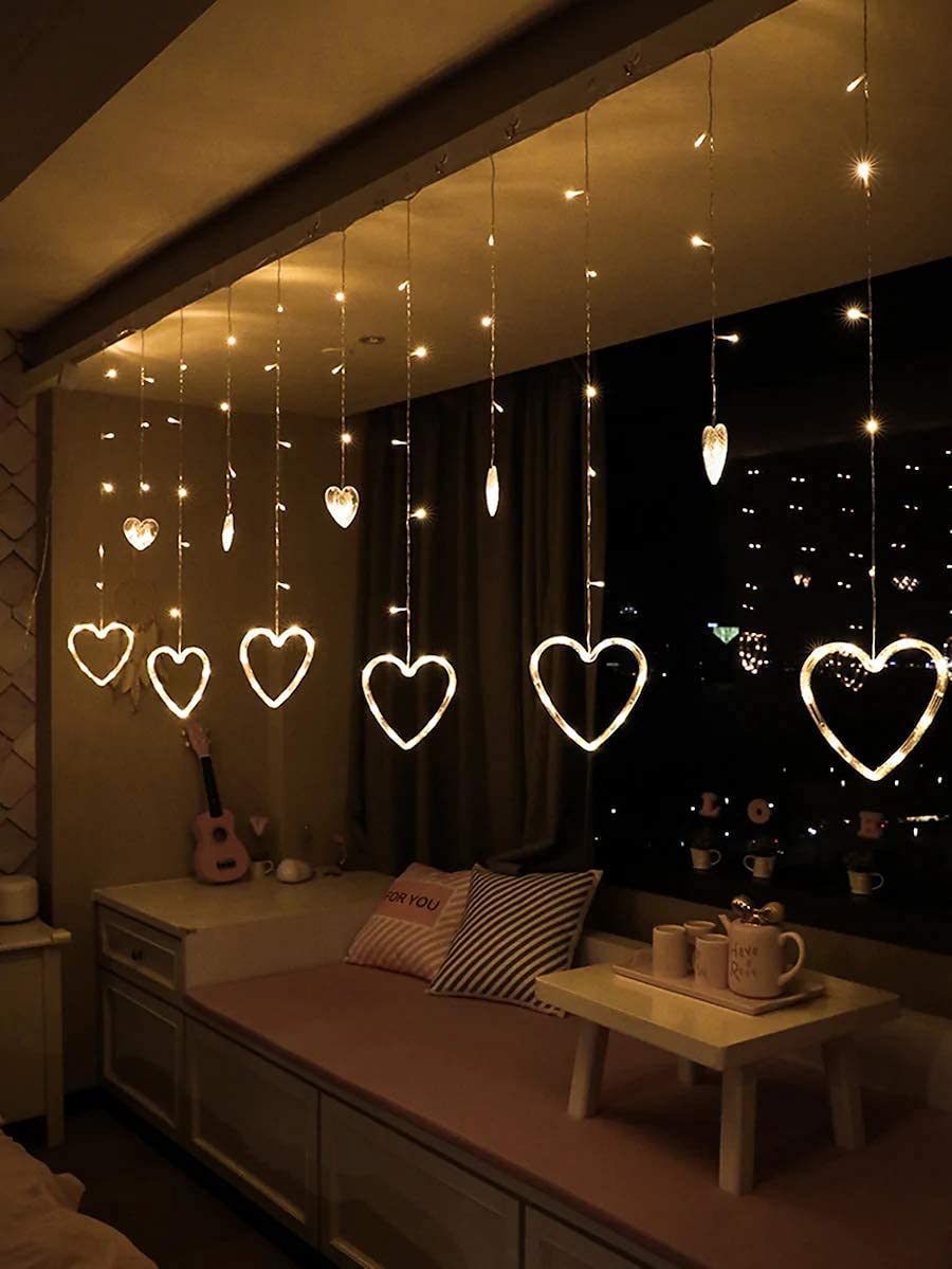 yılbaşı ışığı kalp